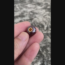 Garnet Bead 14K Gold Core