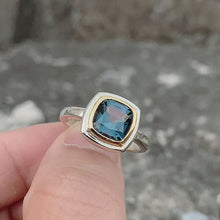 London Blue Topaz Ring 14K Gold Setting