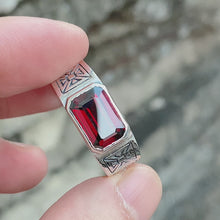 God Bless Ring Garnet