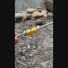 Small Yellow Citrine Bead
