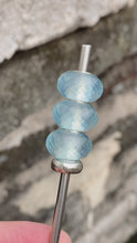 Natual Aquamarine Stone Bead