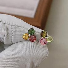 Multi-Color Tourmaline Earrings
