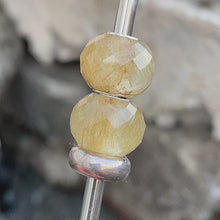 Yellow Rutilated Quartz Bead Small Size