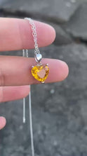 Heart Citrine Necklace