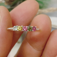 Multicolor Tourmaline Ring