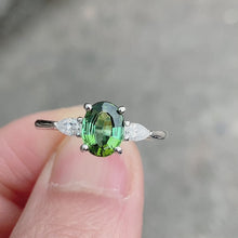 Natural Green Tourmaline Ring