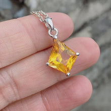 Citrine Necklace Kite Cut